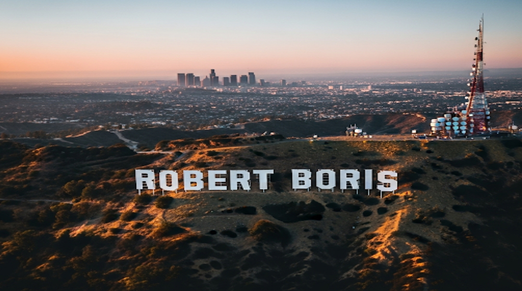 Robert Boris Hollywood sign